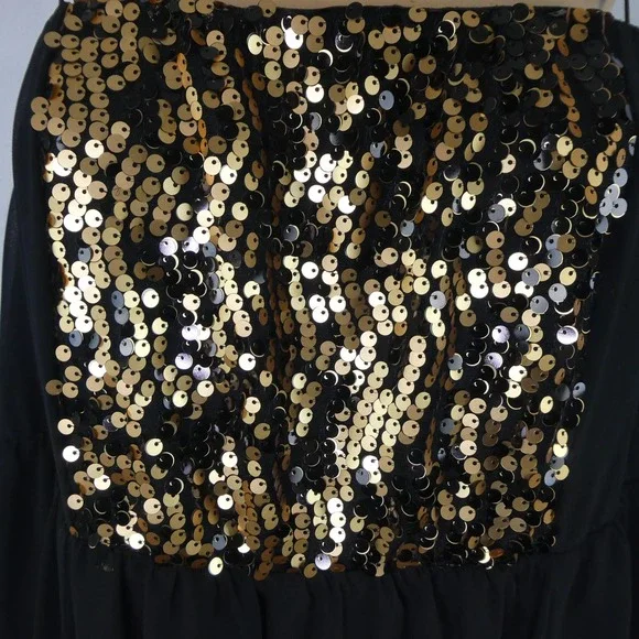 Torrid Sleeveless Chiffon Layered Tube Dress Ruby Sequin Panel Plus Size 2XL NWT - Picture 3 of 10